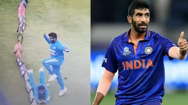 watch video jasprit-bumrah-survived-the-injury-again-ind-vs-ire-t20i Watch: ਜਸਪ੍ਰੀਤ ਬੁਮਰਾਹ ਦਾ ਵੱਡੇ ਹਾਦਸੇ ਤੋਂ ਇੰਝ ਹੋਇਆ ਬਚਾਅ! ਵੀਡੀਓ ਵਿੱਚ ਦੇਖੋ ਕਿਵੇਂ ਟਲਿਆ ਹਾਦਸਾ