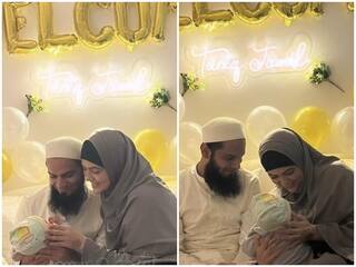 Sana Khan के न्यू बॉर्न बेटे का नाना-नानी के घर पर हुआ ग्रैंड वेलकम, एक्ट्रेस ने वीडियो शेयर कर दिखाई झलक