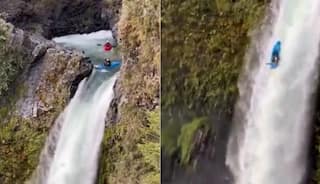 Shocking Video: ਉੱਚੀ ਪਹਾੜੀ ਤੋਂ ਡਿੱਗਣ ਵਾਲੇ ਇਸ ਬੇੜੇ ਦੀ ਵੀਡੀਓ ਦੇਖ ਕੇ ਤੁਹਾਡੇ ਸਾਹ ਰੁਕ ਜਾਣਗੇ