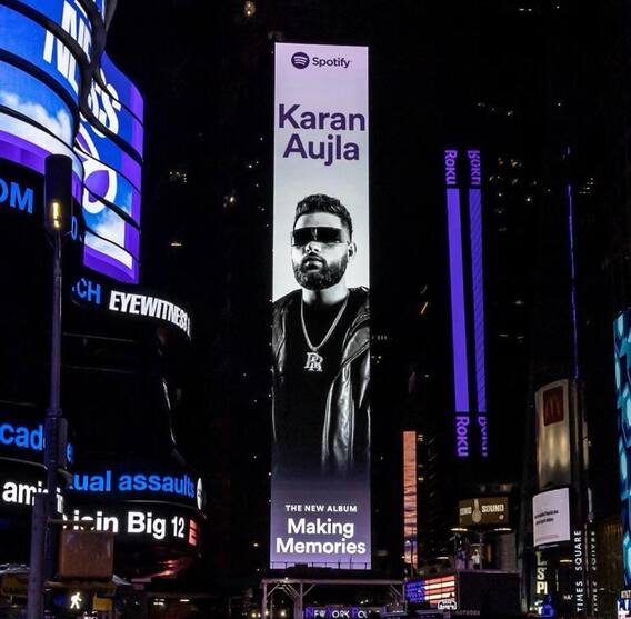 ਸਪੌਟੀਫਾਈ ਦੇ ਬਿਲਬੋਰਡ 'ਤੇ ਛਾਇਆ ਕਰਨ ਔਜਲਾ