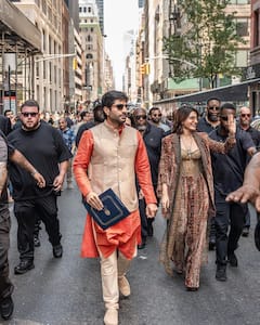 Samantha New york : நியூயார்க் நகரில் உலா வரும் நம்ம ஊர் அழகி சமந்தா!