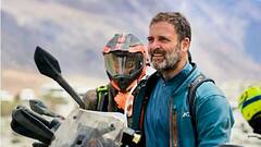 Rahul Gandhi:লাদাখে সমর্থকদের মাঝে রাহুল, বাইকে চাপালেন খুদেকে