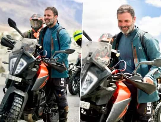 ਲੱਦਾਖ 'ਚ ਰਾਹੁਲ ਗਾਂਧੀ ਦਾ ਵੱਖਰਾ ਅੰਦਾਜ਼ ਦੇਖਣ ਨੂੰ ਮਿਲ ਰਿਹਾ ਹੈ। ਰਾਹੁਲ ਗਾਂਧੀ ਨੂੰ ਲੱਦਾਖ 'ਚ ਵੀ ਬਾਈਕ ਚਲਾਉਂਦਿਆਂ ਦੇਖਿਆ ਗਿਆ। ਇੱਥੇ ਉਹ ਬੱਚਿਆਂ ਨਾਲ ਮਸਤੀ ਕਰਦੇ ਹੋਏ ਲੋਕਾਂ ਨਾਲ ਤਸਵੀਰਾਂ ਖਿਚਵਾ ਰਹੇ ਹਨ।