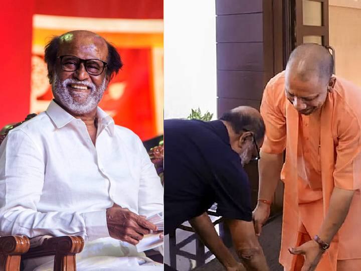 Rajinikanth Explanation on Touching UP CM Yogi Adityanath Feet Rajini Press Meet Chennai Airport Rajinikanth: அடடா.. இதுக்குதான் யோகி ஆதித்யநாத் காலில் ரஜினி விழுந்தாரா?.. அவரே கொடுத்த விளக்கம் இதோ..!