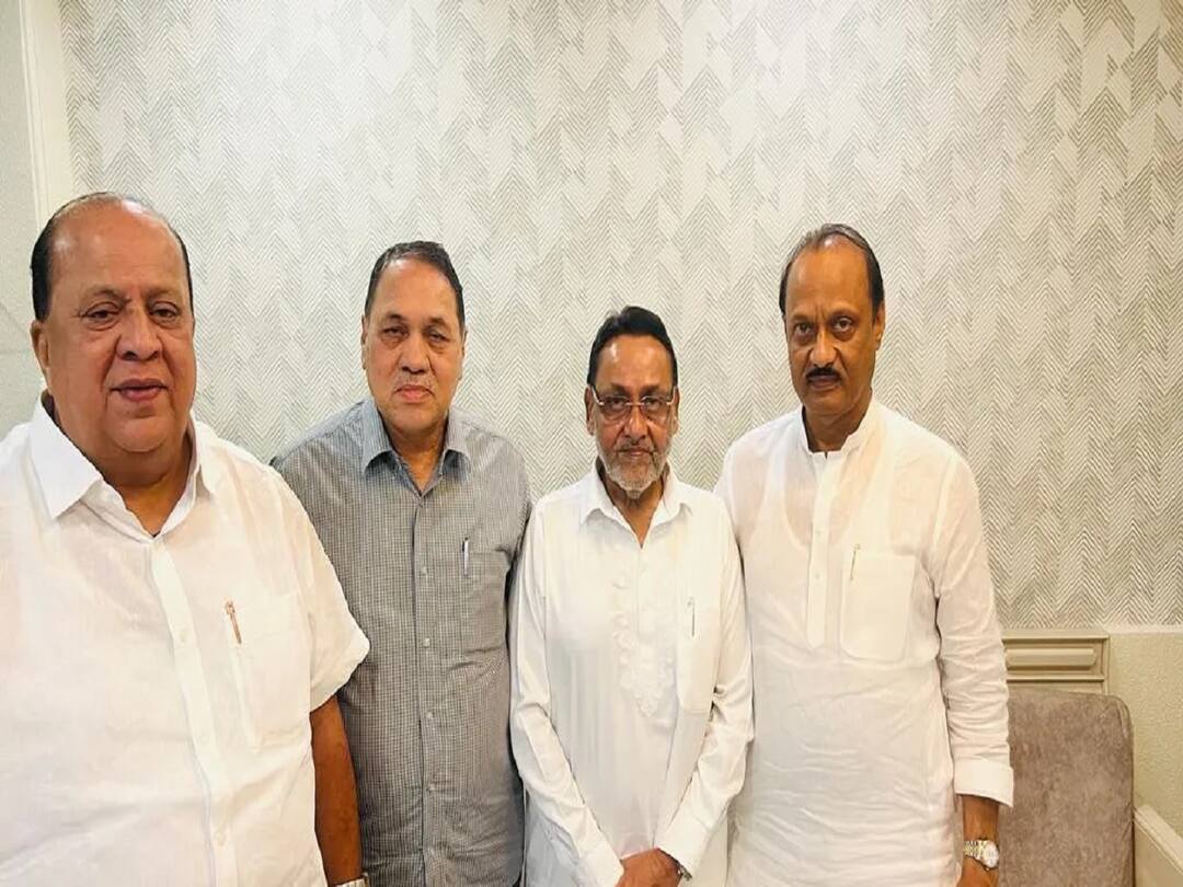 Nawab Malik : जामिनावर सुटका झालेले आमदार नवाब मलिक यांचा अजित पवार गटाला पाठिंबा? ncp mla Nawab Malik can join Ajit Pawar led NCP faction Discussion began due to protest message from ajit pawar faction Nawab Malik : जामिनावर सुटका झालेले आमदार नवाब मलिक यांचा अजित पवार गटाला पाठिंबा?