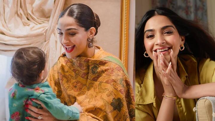 Sonam Kapoor on Vayu's Birthday: সোশ্যাল মিডিয়ায় আজ একগুচ্ছ ছবি শেয়ার করেও সোনম প্রকাশ্যে আনলেন না তাঁর একরত্তির মুখ। এদিন হলুদ সালোয়ার কামিজ পরেছিলেন সোনম