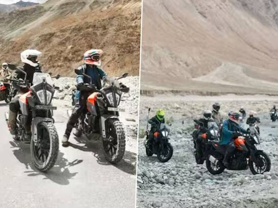 ਰਾਹੁਲ ਗਾਂਧੀ ਨੇ ਸ਼ਨੀਵਾਰ ਨੂੰ ਲੇਹ ਤੋਂ ਲੱਦਾਖ ਦੀ ਪੈਂਗੌਂਗ ਝੀਲ ਤੱਕ ਮੋਟਰਸਾਈਕਲ ਦੀ ਸਵਾਰੀ ਕੀਤੀ। ਮੋਟਰਸਾਈਕਲ 'ਤੇ 130 ਕਿਲੋਮੀਟਰ ਤੋਂ ਜ਼ਿਆਦਾ ਦੀ ਦੂਰੀ ਤੈਅ ਕਰਨ ਤੋਂ ਬਾਅਦ ਰਾਹੁਲ ਗਾਂਧੀ ਪੈਨਗੋਂਗ ਝੀਲ ਨੇੜੇ ਰੁਕੇ ਸਨ। ਇਸ ਤੋਂ ਬਾਅਦ ਉਹ ਕਈ ਵਾਰ ਬਾਈਕ ਰਾਈਡ ਕਰਦੇ ਨਜ਼ਰ ਆਏ।
