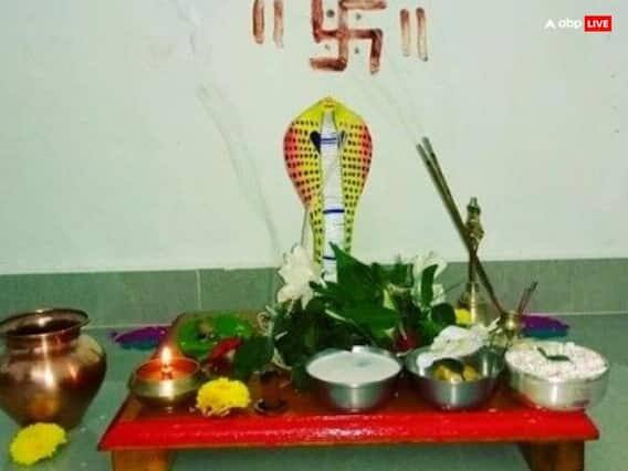 નાગ પંચમીના દિવસે ઘરના મુખ્ય દરવાજાની બહાર ગાયના છાણમાંથી સાપનો આકાર બનાવી તેના પર દૂર્વા ચઢાવો. એવું માનવામાં આવે છે કે તેનાથી સાપ ઘરમાં પ્રવેશતા નથી અને ખરાબ શક્તિઓનો નાશ થાય છે. આર્થિક લાભ પણ આપે છે.