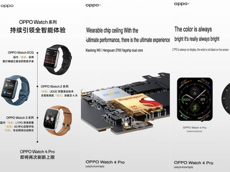 Oppo Watch 4 Pro Images Specs Leak Weibo Features Launch Oppo Watch 4 Pro May Launch Soon. Here Are The Officially Teased Specs And Features