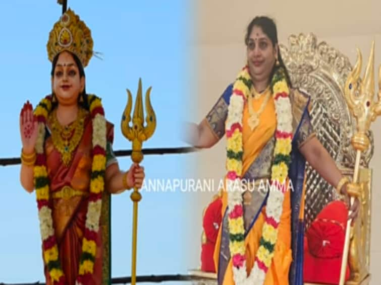 Annapurani Arasu Amma Built Temple for Her and Made Kumbhabhishekam Tiruvannamalai District Annapoorani Arasu Amma - TNN Annapurani Arasu Amma: ‘நான் சாமியார் இல்லடா... நான் சாமிடா’’..  தனக்கு தானே கோயில் கட்டி கும்பாபிஷேகம் நடத்திய அன்னபூரணி அரசு அம்மா