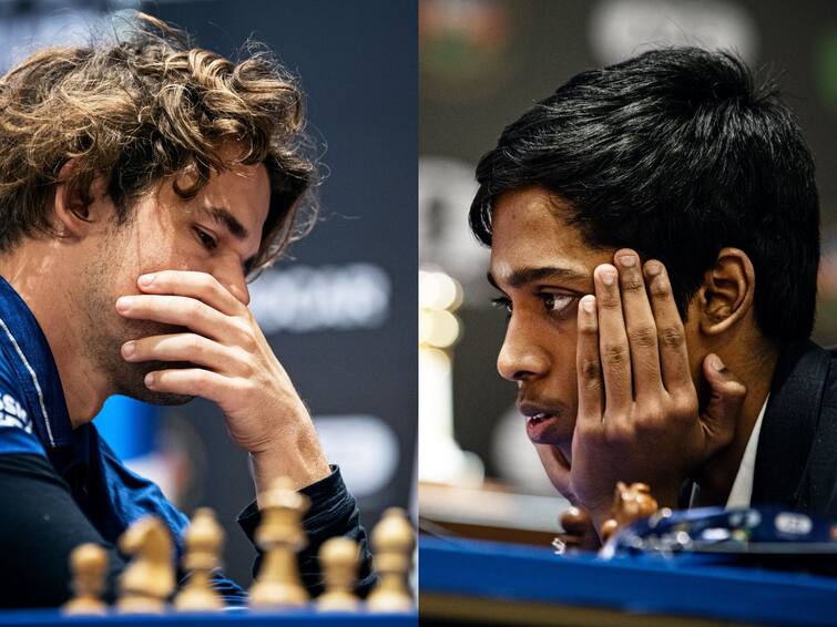 Chess World Cup 2023 Final Praggnanandhaa vs Magnus Carlsen Ends in Draw Game 1 Second Game Tomorrow Aug 23 Chess World Cup 2023: వరల్డ్ నెంబర్ 1ను నిలువరించిన ప్రజ్ఞానంద, వరల్డ్ కప్ ఫైనల్లో తొలిగేమ్ డ్రా!