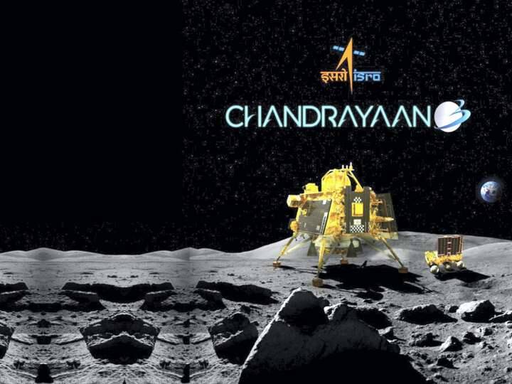 Chandrayaan 3 images of moon captured by Lander Position Detection Camera altitude of 70 km ISRO Chandrayaan 3 Landing : विक्रम लँडरच्या कॅमेऱ्यातून चंद्र कसा दिसतो? इस्रोनं शेअर केला खास व्हिडीओ; तुम्ही पाहिला का?