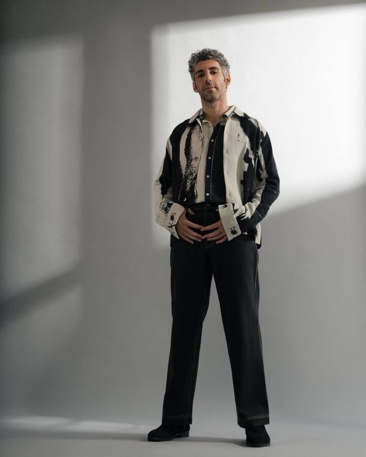 This playful yet stylish choice, of the classic 'Shacket' showcases his penchant for embracing unconventional trends. The tie-dye print adds a pop of vibrancy, reflecting both his character's dynamic nature and the eclectic charm of Jim Sarbh.