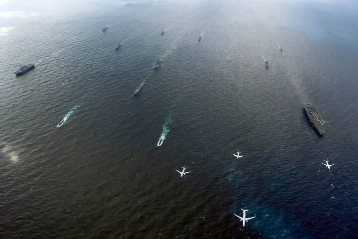 चीनच्या या वाढत्या वर्चस्वाला शह देण्यासाठी भारत-अमेरिका-जपान-ऑस्ट्रेलिया या क्वाड देशांचा प्रयत्न आहे. (PTI Photo)