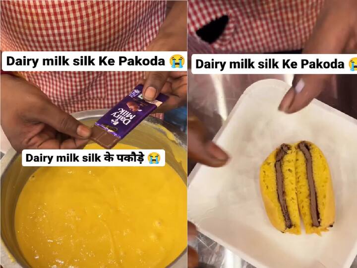 Viral Video of Dairy Milk Silk Pakoda Elicits Strong Reactions on the Internet Watch Instagram Post From Choco Bar To Pakoda: Viral Video Of Dairy Milk Silk's Unlikely Transformation. WATCH