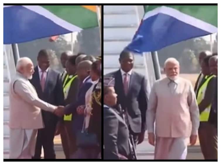 WATCH: PM Modi Receives Ceremonial Welcome In South Africa Ahead Of BRICS Summit WATCH: PM Modi Receives Ceremonial Welcome In South Africa Ahead Of BRICS Summit