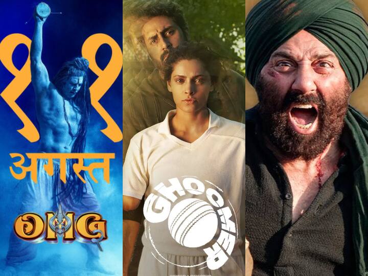 Ghoomer Box Office Collection: इस हफ्ते बॉक्स ऑफिस पर तीन फिल्मों की बीच टक्कर देखने को मिलेगी.11 अगस्त को रिलीज़ हुई गदर 2 और ओएमजी 2 के बीच तो रेस चल ही रही थी अब इस रेस में घूमर का भी नाम जुड़ गया.