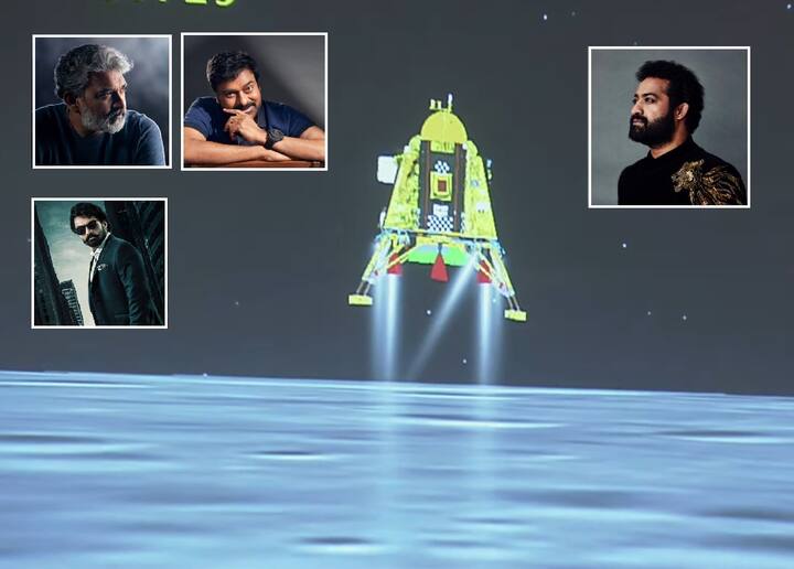 Chandrayaan 3 ISRO Lunar Mission successful know social media reactions from tollywood celebrities  wishes other details Chandrayaan 3: చంద్రయాన్-3 విజయంపై టాలీవుడ్ ప్రముఖుల అభినందనలు - ఎన్టీఆర్, రాజమౌళి సహా వెల్లువలా ట్వీట్లు