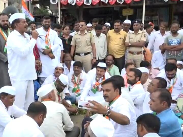 nana patole led opposition Congress workers staged a protest in Pune against onion export duty Pune: प्याज पर निर्यात शुल्क बढ़ाने के खिलाफ कांग्रेस का प्रदर्शन, नाना पटोले बोले- 'किसानों के जख्म पर नमक...'