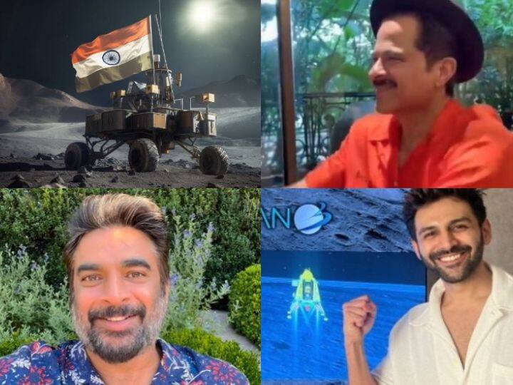 Chandrayaan 3 landed on the moon then celebs happily said ISRO is proud of us Chandrayaan 3: चांद पर उतरा 'चंद्रयान 3' तो खुशी से नाचे सेलेब्स, बोले- 'ISRO गर्व है हमें...'