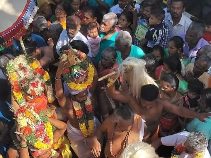 கரூர் பூஞ்சோலை  மகா மாரியம்மன் கோயில் குடமுழுக்கு விழா - திரளான பக்தர்கள் பங்கேற்பு