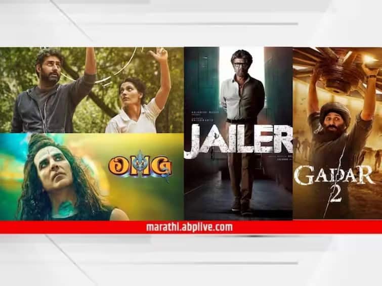 Gadar 2 OMG 2 Ghoomer Jailer Box Office Collection Sunny Deol Ameesha patel Akshay Kumar Pankaj Tripathi Rajinikanth Abhishek Bachchan Saiyami Kher Bollywood movies entertainment latest update Box Office Collection : 'गदर 2' आणि 'OMG 2'मध्ये अभिषेकच्या 'घूमर'ची घुसमट; रजनीकांतच्या 'जेलर'ने पार केला 500 कोटींचा टप्पा
