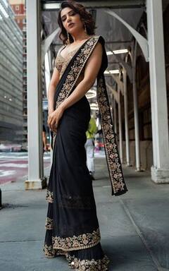 Samantha Ruth: ਨਿਊਯਾਰਕ 'ਚ ਸਾਮੰਥਾ ਰੂਥ ਨੇ ਦਿਖਾਇਆ ਦੇਸੀ ਅਵਤਾਰ, ਬਲੈਕ ਸਾੜੀ 'ਚ ਦਿਖੀ ਗਲੈਮਰਸ