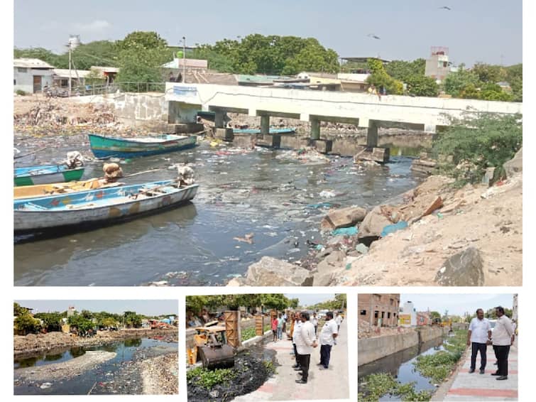 In view of the monsoon season, the work of dredging the Tuticorin buckle stream has started ABP Nadu Impact: ஏபிபி நாடு செய்தி எதிரொலி... தூத்துக்குடியில் ஓடை தூர்வாரும் பணிகள் தீவிரம்..!