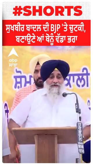 Sukhbir Badal | ਸੁਖਬੀਰ ਬਾਦਲ ਦੀ BJP 'ਤੇ ਚੁਟਕੀ, ਬਣਾਉਣੇ ਆਂ ਥੋਨੂੰ ਵੱਡਾ ਭਰਾ