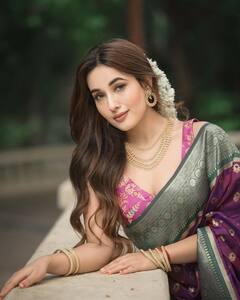 Photos: નેપાળી હસીના Aditi Budhathokiએ સાડી લૂકમાં બતાવ્યો એથનિક અવતાર, જુઓ સુંદરતા