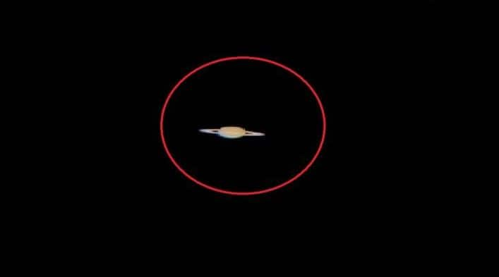 Viral Video Saturn visible in Delhi Sky goes viral on social media watch Viral Video: ਦਿੱਲੀ ਦੇ ਅਸਮਾਨ 'ਚ ਦਿਖਾਈ ਦਿੱਤਾ ਸ਼ਨੀ ਗ੍ਰਹਿ, ਸੋਸ਼ਲ ਮੀਡੀਆ 'ਤੇ ਵਾਇਰਲ ਹੋਈ ਵੀਡੀਓ