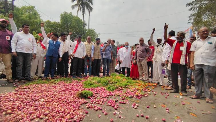 Asia's largest onion market closed, 40% export duty imposed Increase Export Duty : ਏਸ਼ੀਆ ਦੀ ਸਭ ਤੋਂ ਵੱਡੀ ਪਿਆਜ਼ ਮੰਡੀ ਪਿਛਲੇ ਦੋ ਦਿਨਾਂ ਤੋਂ ਬੰਦ,  ਪੰਜਾਬ-ਹਰਿਆਣਾ ਦੇ ਕਿਸਾਨ ਉਤਰੇ ਸੜਕਾਂ 'ਤੇ