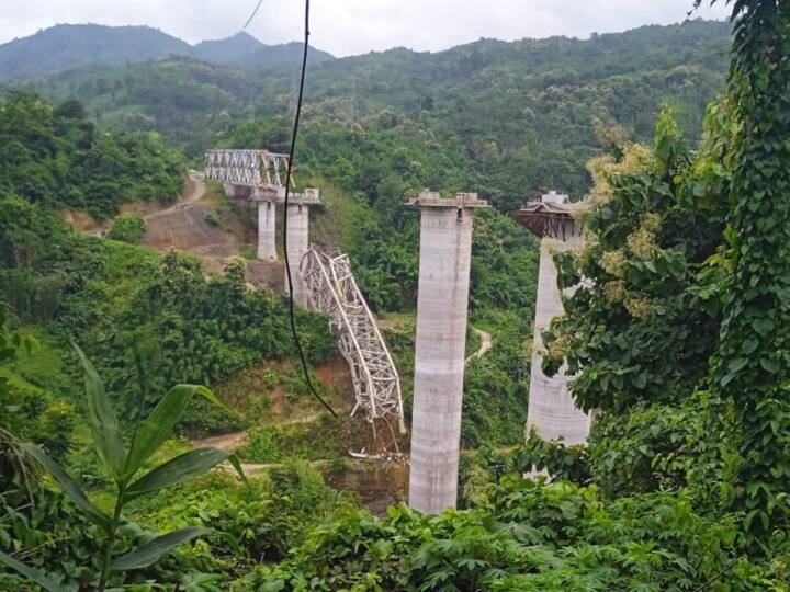 Mizoram Under Construction Railway Bridge Collapse Many People Killed Mizoram  Railway Bridge Collapse: मिजोरम में गिरा रेलवे का निर्माणाधीन पुल, 17 मजदूरों की मौत, 30 से ज्यादा घायल