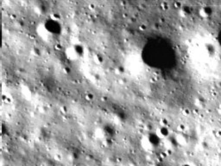 The Lander Horizontal Velocity Camera on Vikram captured these images during descent. (Image Source: Twitter/@ISRO)