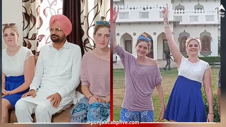 Sidhu Moose Wala: Two sisters from Germany reached Sidhu Moose Wala Di Haveli and paid tribute to Sidhu Sidhu Moose Wala: ਜਰਮਨੀ ਦੀਆਂ ਦੋ ਸਕੀਆਂ ਭੈਣਾਂ ਪਹੁੰਚੀਆਂ ਸਿੱਧੂ ਮੂਸੇਵਾਲਾ ਦੀ ਹਵੇਲੀ, ਸਿੱਧੂ ਨੂੰ ਥਾਪੀ ਮਾਰਕੇ ਦਿੱਤੀ ਸ਼ਰਧਾਂਜਲੀ