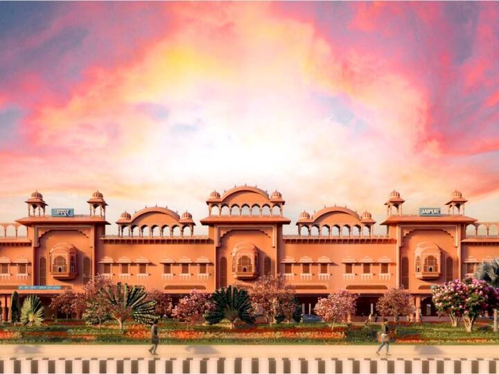 rajasthan 83 amrit railway station devlope new style jaipur railway station  like hawamahal and amer fort ann Rajasthan News: राजस्थान में 83 स्टेशनों से जुड़ी बड़ी खबर, जयपुर प्लेटफार्म पर हवामहल और आमेर की दिखेगी झलक