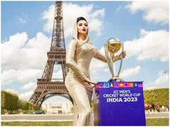 उर्वशी रौतेला ने खुद को बताया क्रिकेट वर्ल्ड कप 2023 की ट्रॉफी लॉन्च करने वाली पहली एक्टर, लोग बोले- 'बहन अपनी तारीफ करना बंद करो'