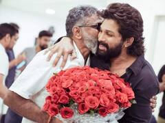 Allu Arjun - Sukumar: బన్నీని గట్టిగా హగ్‌ చేసుకుని ముద్దు పెట్టుకున్న సుకుమార్‌!