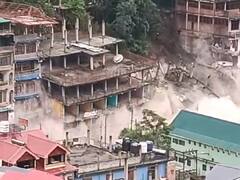 हिमाचल में फिर टूटा पहाड़, जमींदोज हुए कई मकान, सामने आया हादसे का वीडियो