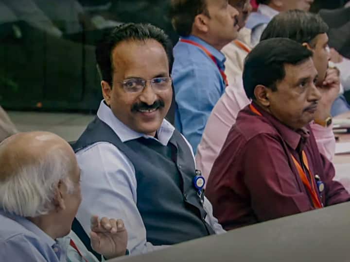 ISRO chief S Somnath was seen in a jovial mood after Chandrayaan-3 landed on the Moon. 'India is on the Moon', Somnath said in his first remarks after the historic moment. (Image Source: PTI)
