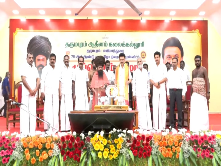 தமிழக அரசு ஆன்மீக அரசாக செயல்படுகிறது - தருமபுரம் ஆதீனம் புகழாரம்