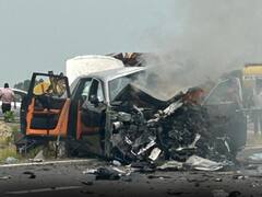 एक्सप्रेसवे पर तेल टैंकर से टकराई 10 करोड़ की रॉल्स रॉयस, 2 लोगों की जिंदा जलकर मौत