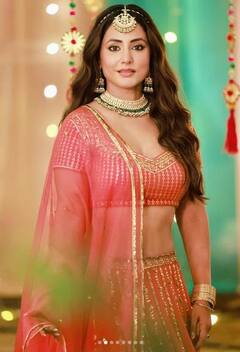 Hina Khan: ਹਿਨਾ ਖਾਨ ਦਾ ਰਵਾਇਤੀ ਲੁੱਕ ਹੋਇਆ ਵਾਇਰਲ, ਸੰਤਰੀ ਲਹਿੰਗਾ ਵਿੱਚ ਦਿਖੀ ਬਹੁਤ ਹੀ ਖੂਬਸੂਰਤ