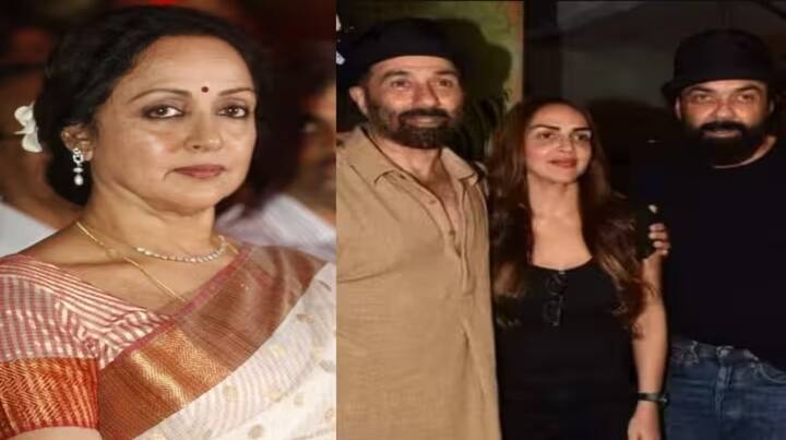 Hema Malini On Deol Children Reunion: ਇਹ ਪਹਿਲੀ ਵਾਰ ਸੀ ਜਦੋਂ ਸੰਨੀ ਅਤੇ ਬੌਬੀ ਦਿਓਲ ਗਦਰ 2 ਸਕ੍ਰੀਨਿੰਗ ਦੇ ਇੱਕ ਜਨਤਕ ਸਮਾਗਮ 'ਚ ਈਸ਼ਾ ਅਤੇ ਅਹਾਨਾ ਨੂੰ ਮਿਲੇ ਸਨ। ਹੁਣ ਹੇਮਾ ਮਾਲਿਨੀ ਦੀ ਪ੍ਰਤੀਕਿਰਿਆ ਸਾਹਮਣੇ ਆਈ ਹੈ।