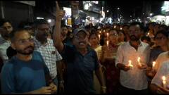 ছাত্র মৃত্যুর ঘটনায় দোষীদের দৃষ্টান্তমূলক শাস্তির দাবিতে মিছিল নদিয়ার বগুলায়