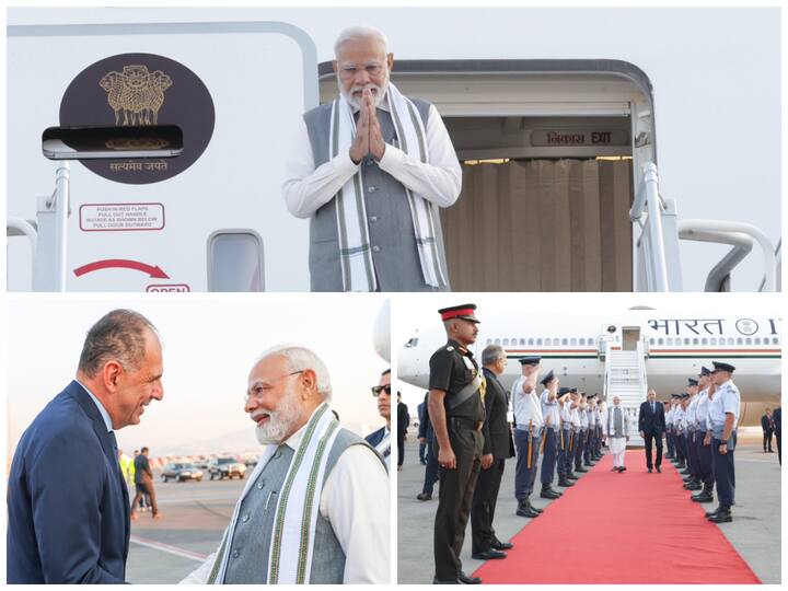 Narendra Modi became the first Indian Prime Minister to visit Greece in 40 years as he received a rousing welcome by the Indian diaspora.