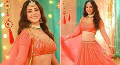 Hina Khan: ਹਿਨਾ ਖਾਨ ਦਾ ਰਵਾਇਤੀ ਲੁੱਕ ਹੋਇਆ ਵਾਇਰਲ, ਸੰਤਰੀ ਲਹਿੰਗਾ ਵਿੱਚ ਦਿਖੀ ਬਹੁਤ ਹੀ ਖੂਬਸੂਰਤ