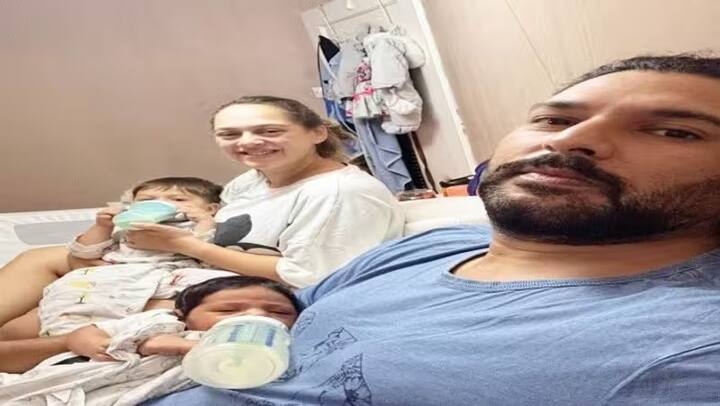 Yuvraj Singh Hazel Keech welcome baby girl shared pic instagram Good News: યુવરાજ સિંહના ઘરે  લક્ષ્મીના વધામણા,  પત્ની હેઝલે પુત્રીને આપ્યો જન્મ, ક્રિકેટરે  શેર  કરી તસવીર