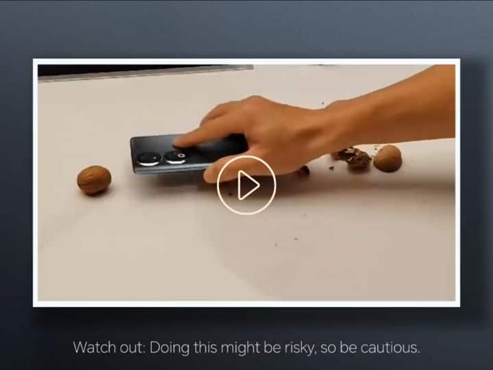 You will also be shocked to see the strength of Honor 90, Madhav Sheth shared the video of breaking walnuts from the phone