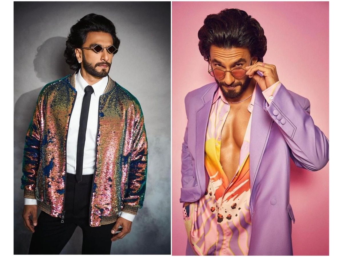 Ranveer Singh twins Gucci outfit with photographer